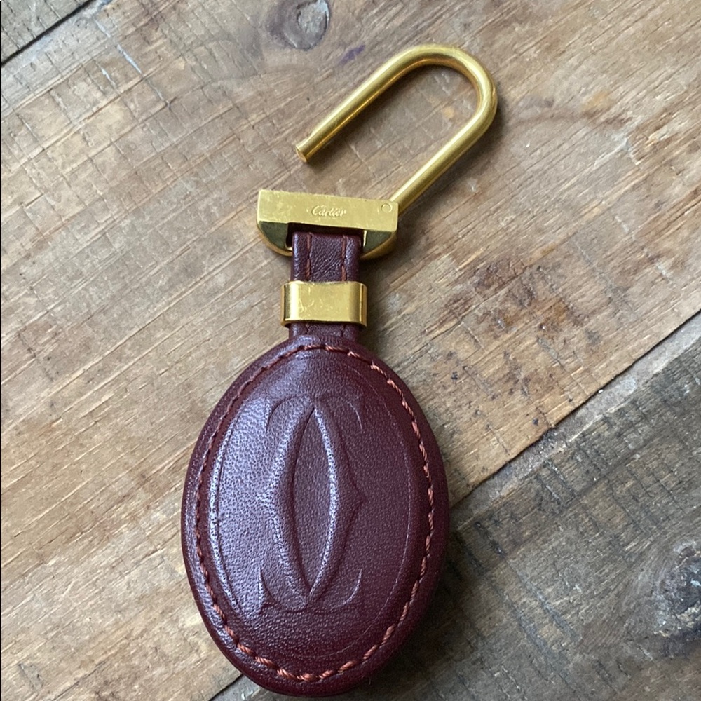 Vintage Cartier Leather Key Ring